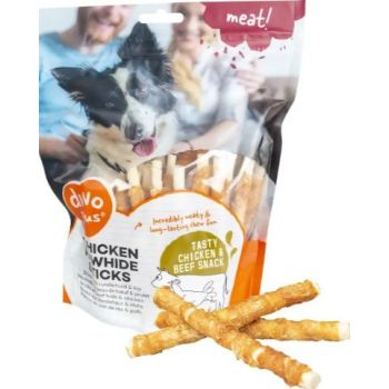  Duvo+ Meat Chicken & Rawhide Sticks Small 12.5cm - 400g 