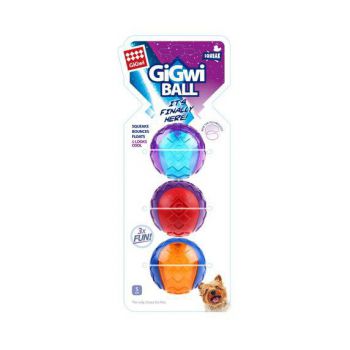  Gigwi Ball Squeaker Small 3pk 
