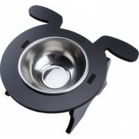 Okutan Single Dog  Bowl Black