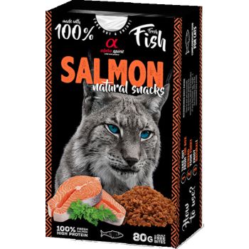  Alpha Spirit Natural Snacks for Cats - Salmon 80g 