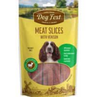 Dog Fest Slices With Venison For Adult Dog Treats 90G