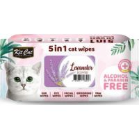 Kit Cat 5-In-1 Cat Wipes LAVENDER Scented