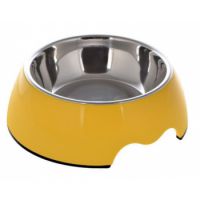 Nutrapet Melamine Round Bowl Mustard Yellow S: 14*4.5 Cms 160/ml5.4oz