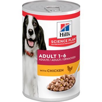  Hill’s Science Plan Adult Dog Wet Food With Chicken  370g 