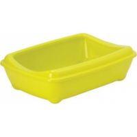 Moderna Arist-O-Tray-Cat Litter Tray With RIM Large  (Lemon)