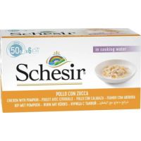 Schesir Cat Wet Food Multipack Can Chicken With Pumpkin-6x50g