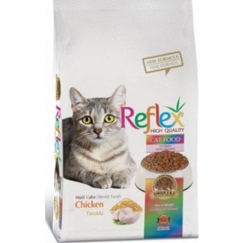  Reflex High Quality Multi Color Chicken Cat Dry Food, 1.5 Kg 