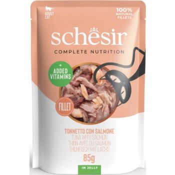  Schesir Cat Pouch Jelly Tuna With Salmon 85gm 