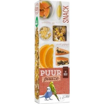  Witte Molen Puur Pauze Budgie Treats Stick Papaya&Orange 60gm 