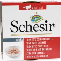 Schesir Cat Wet Food Jelly Tuna With Prawns 85 GM (C138)