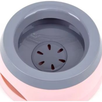  Pado Classic Round Anti Spill Pet Bowl 15.3×18.9×8cm-Pink 