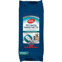 Simple Solution Pet Bath Hand Mitts 7handwipes 17cmx28cm