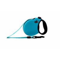 Adventure retractable leash, 5 m - Medium - Blue