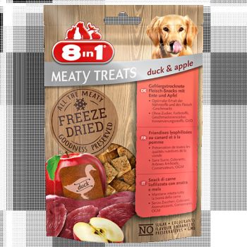  8in1 MEATY Dog TREATS Duck/Apple 50g 32 XG 