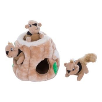  Outward Hound Hide A Squirrel Plush Dog Toy Puzzle, Small 