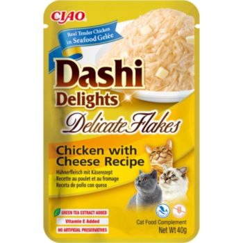  Inaba Dashi Delights Delicate Flakes Chicken with Cheese Recipe 40g 