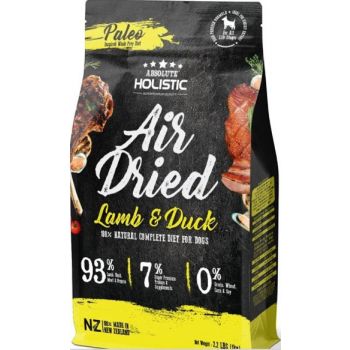  Absolute Holistic Air Dried Dog Dry Food  Diet - Lamb & Duck 1KG 