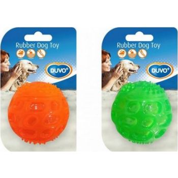  Duvo Tpr Ball Squeaky Orange/Green 5.5cm 