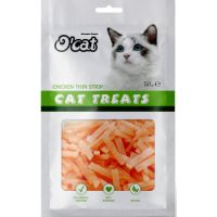 O CAT TREATS CHICKEN THIN STRIP SNACK 50g
