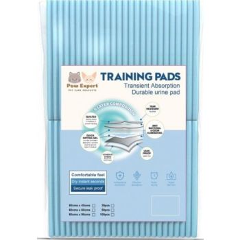  Paw Expert Economical Training Pee Pads For Dogs and Cats with ADHESIVE STRIPS - 60x45cm- 30pcs 
