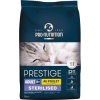 Pro Nutrition  Prestige Cat Dry Food  Adult 8+ Sterilised Chicken  2KG