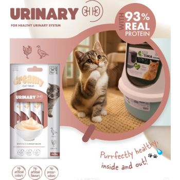  M-PETS Creamy with Functions – Cat treat – Urinary – Duck & Chicken 4x15g (60g) 