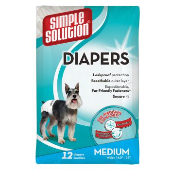 Simple Solution Disposable Diapers - Medium ( 38-58cm) 