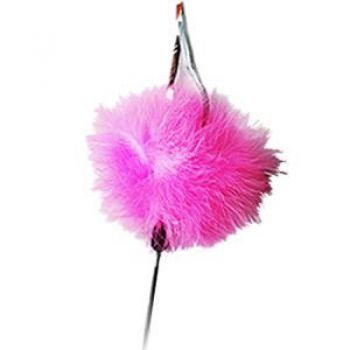  Interactive Cat Teaser Toys Pink Fur Small 