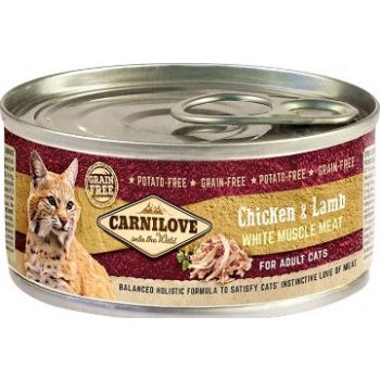  Carnilove Chicken & Lamb For Adult Cats (Wet Food Cans) 