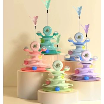  Cat Playing Tower- 25cm Mix Colorf 