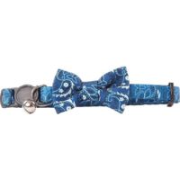 Pawise Cat Collar with Bowknot Blue