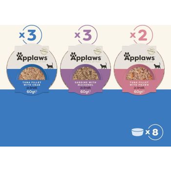  Applaws Cat Wet Food  Multipack Fish Selection 8 X 60G 