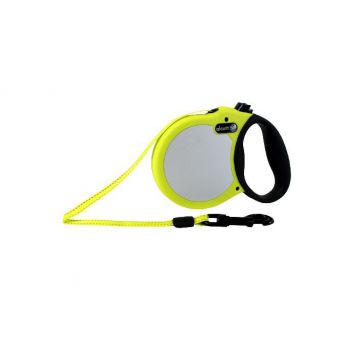  Visibility retractable leash, 5 m - Large - Neon Yellow 