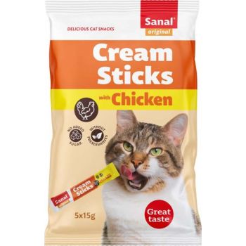  SANAL CAT Cream Sticks With Chicken 75g 