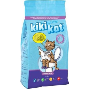  Kiki Kat White Bentonite Clumping Cat litter – Lavender Scented – 5L (4.35 KG) 