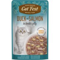 Cat Fest Duck With Salmon In Tender Jelly For Cats 70g