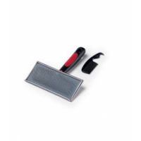 PET SLICKER BRUSH W/FLEA BRUSH 607