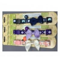 PANDA PRINTED CAT COLLAR 3/8x20-30cm (WHITE)