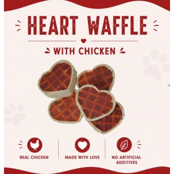  Petrix Heart Waffles with Chicken - 5 Pcs 