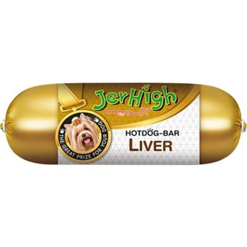  JerHigh Hotdog-Bar Dog Treat - Liver - 150g 