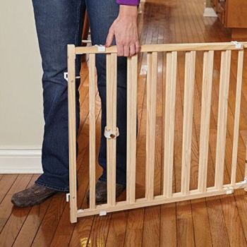  24″ Wood Extra-Wide Pet Gate 
