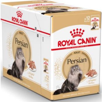  Royal Canin Cat WET FOOD - FELINE BREED NUTRITION PERSIAN 12X85G (POUCHES) 