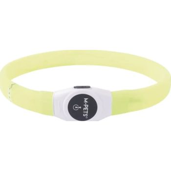  M-PETS Flash Led Rechargeable Collar L Green 