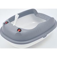 SAAS STYLISH CAT LITTER TRAY L  GREY 60x41x21 cm