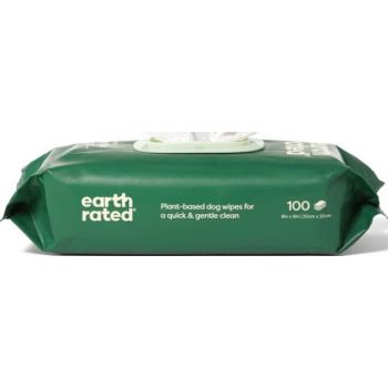  Earth Rated Dog Wipes 100 Count Unscented 100c 