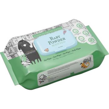  Pawsitiv Pet Wipes For Cats And Dogs Baby Powder Scent 