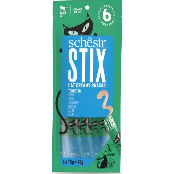  Schesir STIX Tuna Cream Sachet (6x15g) 