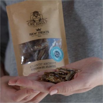  Mr Bones Atlantic Anchovy Raw Treats for Dogs and Cats - 45 g 