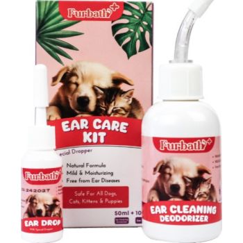  Furbath+ Ear Care Kit for Dogs and Cats - 50ml + 10ml 