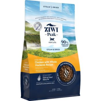  ZIWI Peak Steam & Dried Cage-Free Chicken with Whole Mackarel Recipe Dry Cat Food 2.2kg 